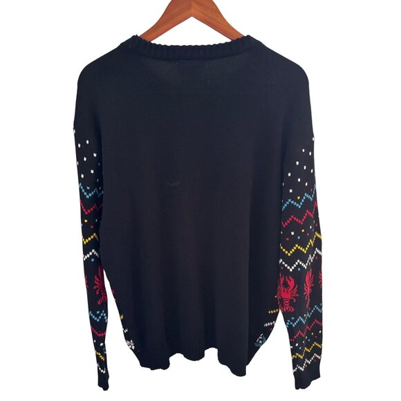 Ugly Christmas Sweater Friends TV Show Unisex Black Sweater Size XL Central Perk - Picture 3 of 8